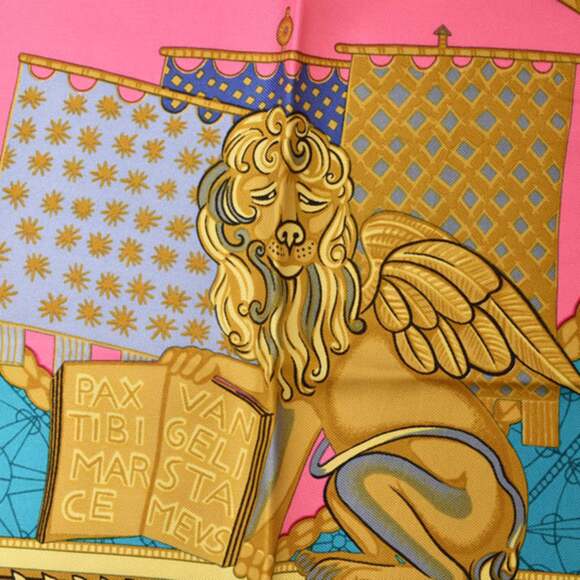 HERMES Authentic Black Silk Scarf - Picture 5 of 9